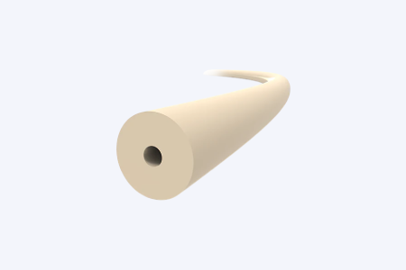 1/16" Natural PEEK Tubing, 0.38 mm ID, 1 meter